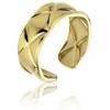 Marc Malone Paauksuotas atviras žiedas Eliza Gold Ring MCR23014G