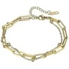 Marc Malone Holly Gold apyrankė MCB24021G dviguba grandinėlė