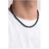 Marc Malone Juodas beaded pakabukas for men MCGN5078