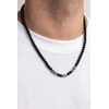 Marc Malone Men´s beaded pakabukas with pilka jasper MCGN5012