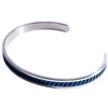 Marc Malone Men's open steel bracelet Dante Link MCGB6122