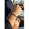 Marc Malone Men's open steel bracelet MCGB6121