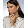 Marc Malone Kieto plieno auskarai Sabrina Sidabrinis Auskarai MCE23157S