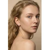 Marc Malone Steel earrings with crystals Cross MCE260598S