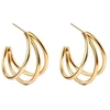 Marc Malone Stylish auksinis-plated earrings Seraphine MCE250266G