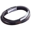 Marc Malone Triple ruda leather bracelet for men MCGB5039S