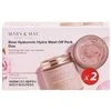 MARY &amp; MAY Rose Hyaluronic Hydra Wash Off Pack Duo mask set