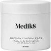 Medik8 Blemish Control Pads valomieji padeliai probleminei veido odai, 60 vnt.