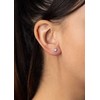 Mėlyna stud earrings Jenis with Brilliance Zirconia 4 mm SILVEGOB70604SBDLB