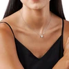 Michael Kors Delicate sidabrinis pakabukas with Pavé Heart zircons MKC1520AN040