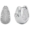 Michael Kors Glittering Teardrop Metallic Muse Hoop Earrings MKJ8580040