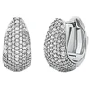 Michael Kors Glittering Teardrop Metallic Muse Hoop Earrings MKJ8580040