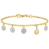 Michael Kors Gold-plated bracelet with zircons Premium MKJ8631931