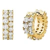 Michael Kors Gold plated round earrings with cubic zirconia Premium MKJ8518710