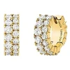 Michael Kors Gold plated round earrings with cubic zirconia Premium MKJ8518710