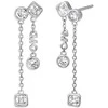 Michael Kors Luxurious sidabrinis earrings with crystals Brilliance Kors MKC1773040