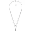 Michael Kors Tinkantis dvigubas sidabrinis karoliai Brilliance MKC1745CZ040