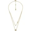 Michael Kors modernus dvigubas blizgesys paauksuotas karoliai MKC1591AN710