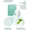 Vienkartinė veido kaukė Mizon Cicaluronic Vanduo Fit Mask, su azijine centele ir hialurono rūgštimi, intensyviai drėkinanti, 24 g
