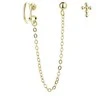 Moiss Set of auksinis-plated sidabrinis earrings E0004300