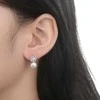 Moiss Elegant sidabriniai auskarai su perlais ir cirkoniais E0002566