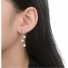 Moiss Elegant sidabrinis auskarai su cirkoniais ir sintetiniais perlais E0003098