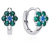 Moiss Girls' sidabrinis rings Flower with zircons E0004495