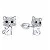 Moiss PLAYFUL sidabriniai auskarai Cat E0004421