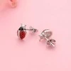 Moiss Žaismingi susegti auskarai iš sidabro Ladybugs E0000672