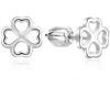 Moiss Sidabrinis earrings for happiness Quatrefoil E0004477