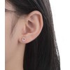 Moiss Sidabrinis stud earrings Sun E0004485
