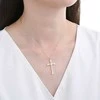 Moiss Timeless auksinis-plated pakabukas Cross with zircons N0001051