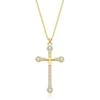 Moiss Timeless auksinis-plated pakabukas Cross with zircons N0001051