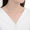 Moiss Timeless sidabrinis pendant Cross with zircons P0000743