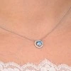 Morellato Delicate sidabrinis pakabukas with mėlynas zircon and crystals Tesori SAIW94
