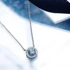 Morellato Delicate sidabrinis pakabukas with mėlynas zircon and crystals Tesori SAIW94