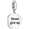 Morellato Plieninis pakabukas Never give up Drops CZ1478