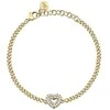 Morellato Unique auksinis-plated bracelet with a heart Incontri SAUQ17