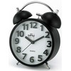 Mpm Quality Analogue metal alarm clock MPM Happy Morning - juodas C01.4056.90