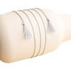 Mummy Bell Šilkinė virvelė - pilka 130 cm
