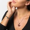 Gražus Raspberry Kiss karoliai su Lampglas perlu NLH33