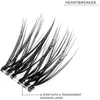 Nanolash Lipnios kuokštelinės blakstienos Heartbreaker Short 36 vnt.