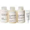Rinkinys „Olaplex“: Nr. 0.5 galvos odos ilgaamžiškumo gydymas galvos odos losjonas drėkinimui, 5 ml + Nr. 4 bond maintenance plaukų šampūnas atkuriamasis ir stiprinamasis, 100 ml + Nr. 3 plaukų tobulinimo kreminė kaukė stiprinamoji, 100 ml + Nr. 5 bond maintenance