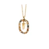 Pdpaola Beautiful auksinis plated pakabukas letter "V" LETTERS CO01-281-U (chain, pendant)