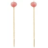 Pdpaola Gold-plated chain earrings with rhodochrosite LYRA ARB1-G56-U