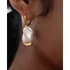 Pdpaola Luxury earrings with baroque pearl La Perla Marea ARB1-G53-U