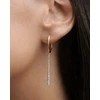 Pdpaola Olga Hoops Essentials ovalūs auskarai su auksu, AR01-C88-U