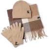 Pepe Moll Women's set - hat, scarf and gloves Rea 262631 Sand