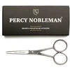Percy Nobleman Beard & Moustache Scissors Barzdos ir ūsų formavimo žirklės, 1 vnt.