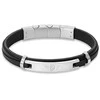 Police Juoda odinė apyrankė Looper PEAGB0040803